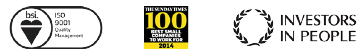 ISO9001 | Sunday Times top 100 companies | Investors in People