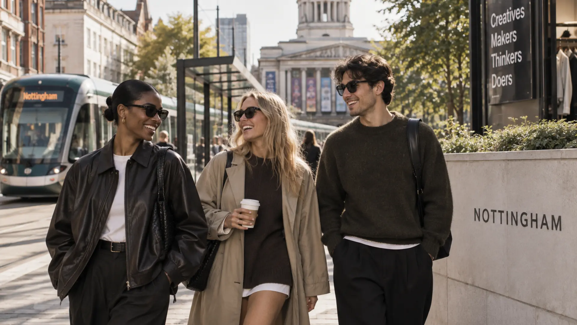 Group of students in Nottingham